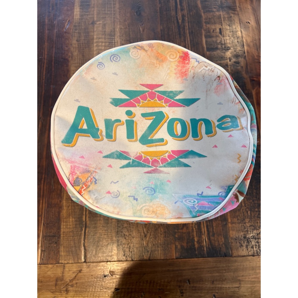Arizona Iced Tea Duffle Bag Multicolored Medium Sized Zip RARE